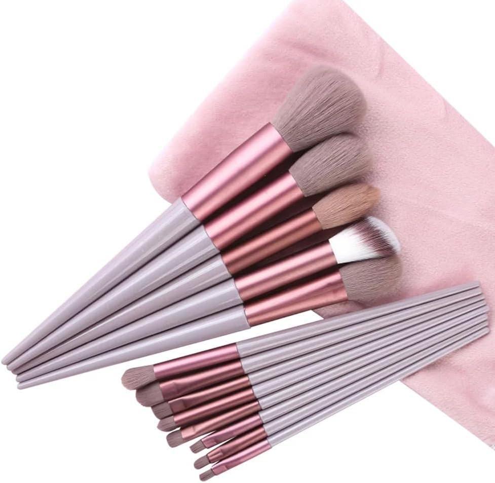 13 Pcs Smooth Synthetic Hair Makeup Brushes Set for Flawless Eye Makeup & Blending